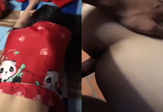 Lén lút đụ em vợ xinh trong áo gấu trúc dễ thươngm